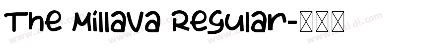 The Millava Regular字体转换
